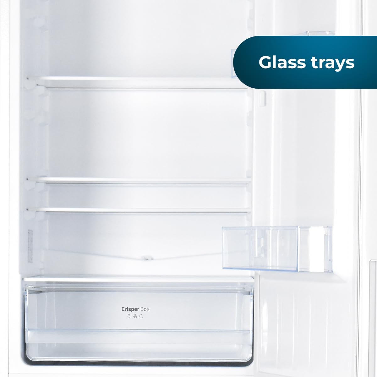 Cecotec réfrigérateur CoolMarket Combi 262L blanc, classe E, LED, verre, contrôle
