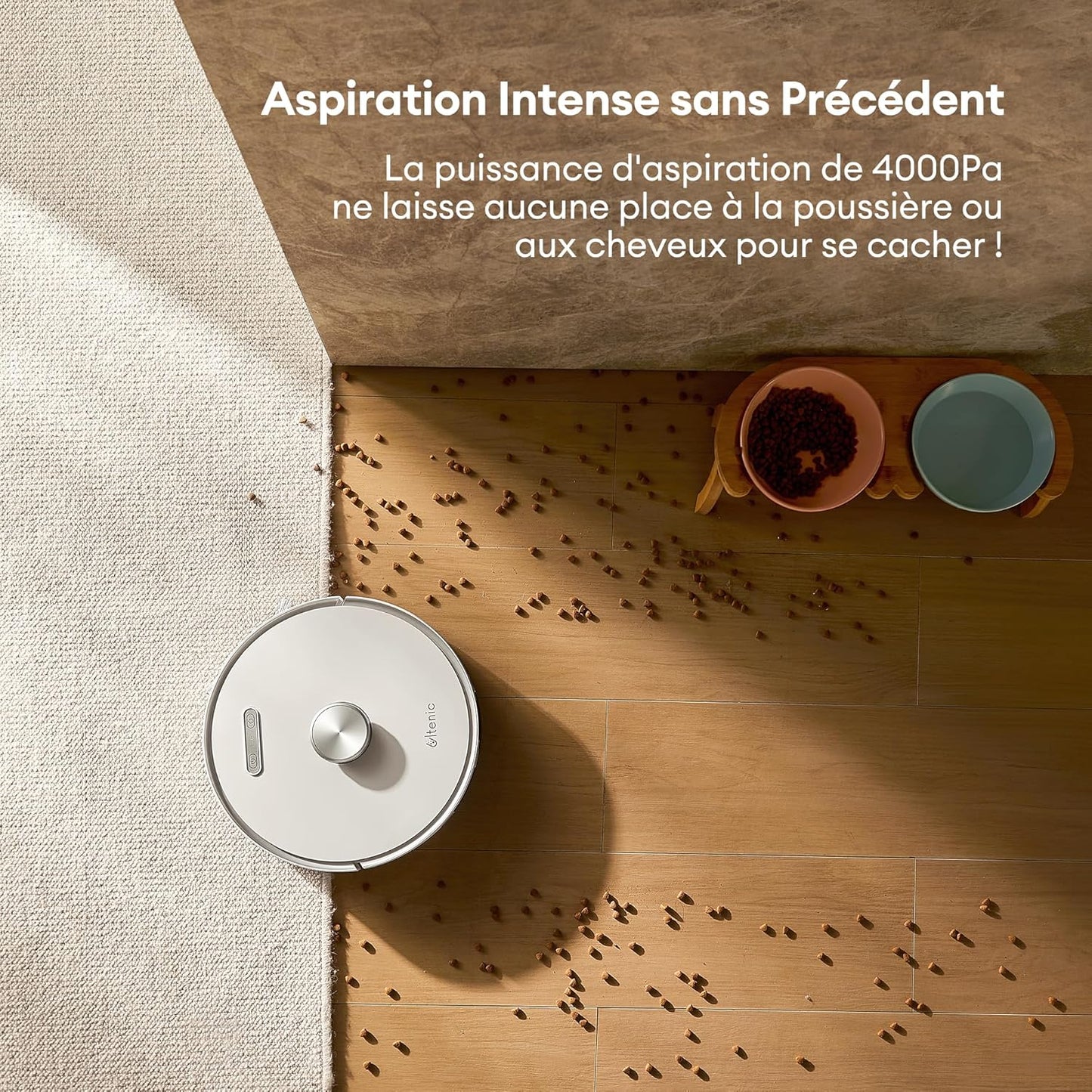 Ultenic T10 Pro robot aspirateur laveur, 4000Pa, lidar, auto-vidage, Alexa