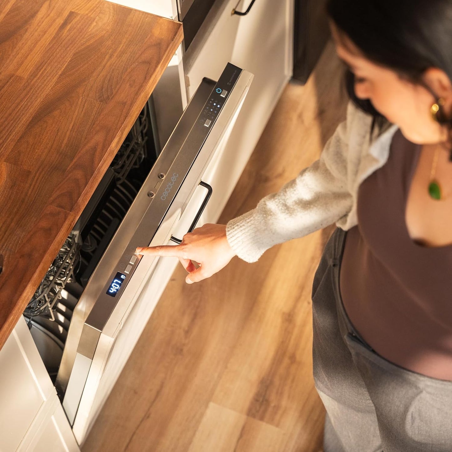Cecotec lave-vaisselle intégré 60cm Bolero 6500, 15 couverts, 6 programmes, inverter