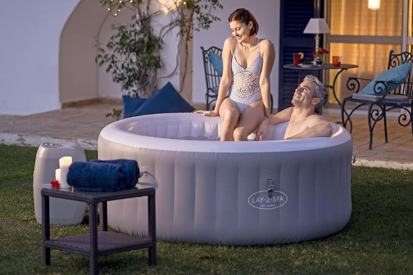Lay-Z-Spa St Lucia AirJet 1.70m x 66cm, 67"x26", spa gonflable