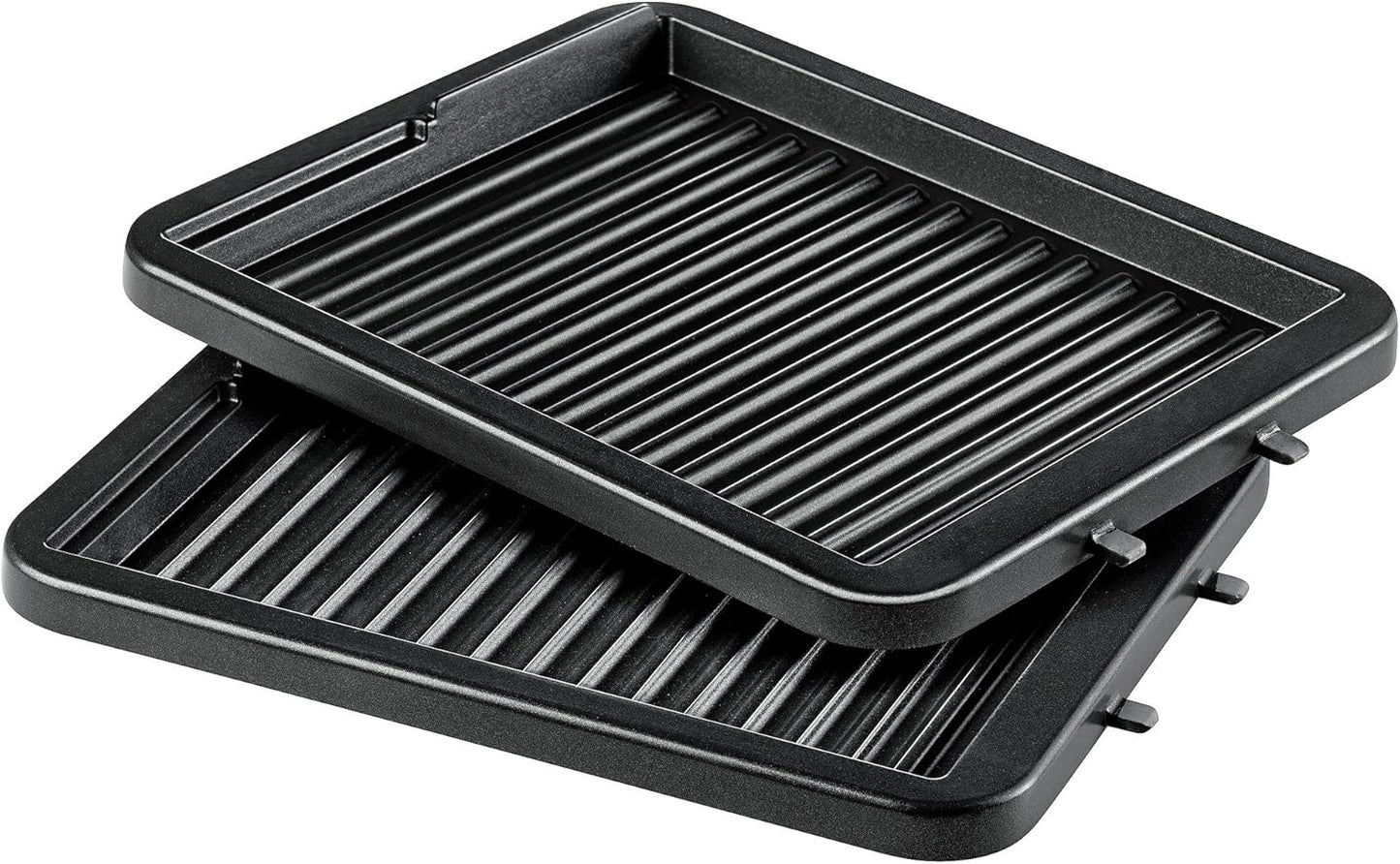Tefal gaufrier 4-en-1 noir/inox gaufré