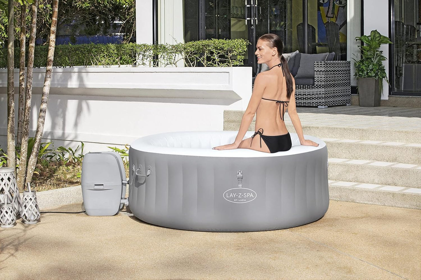 Lay-Z-Spa St Lucia AirJet 1.70m x 66cm, 67"x26", spa gonflable
