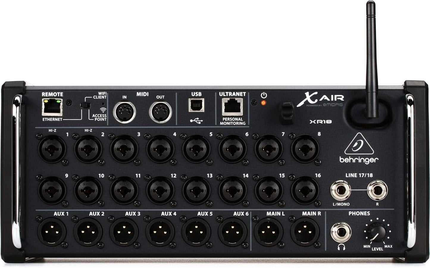 Behringer XR18 mélangeur numérique 18 canaux, 12 bus, WiFi + USB, iPad/Android
