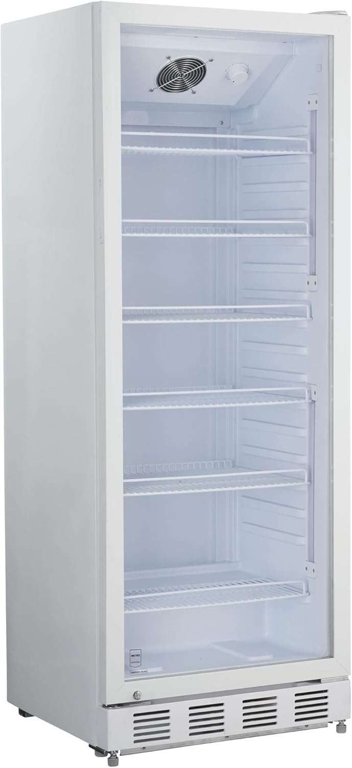 METRO Professional vitrine réfrigérée boissons 280L, serrure, blanche, 210W