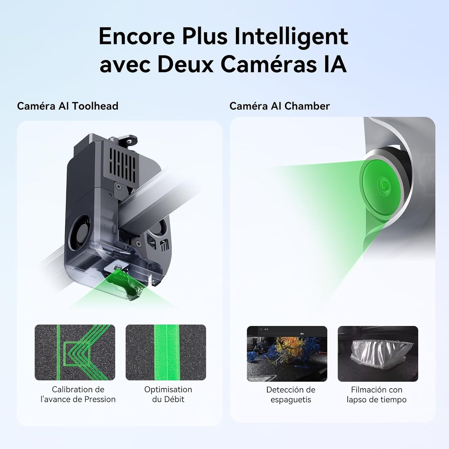 Creality K2 Plus imprimante 3D multicolore 600mm/s, double caméra AI