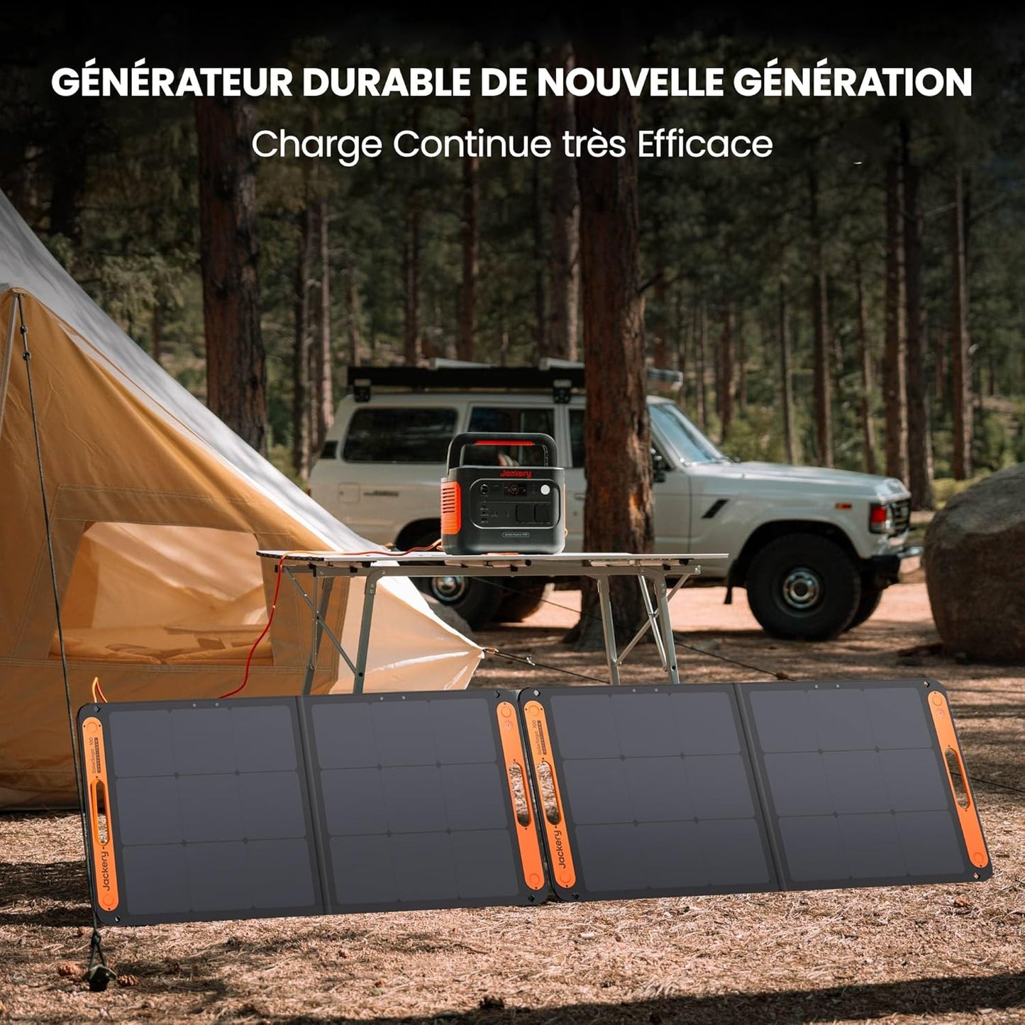 Jackery Explorer 1000 v2 station solaire 1070Wh, 200W panneau, app, camping