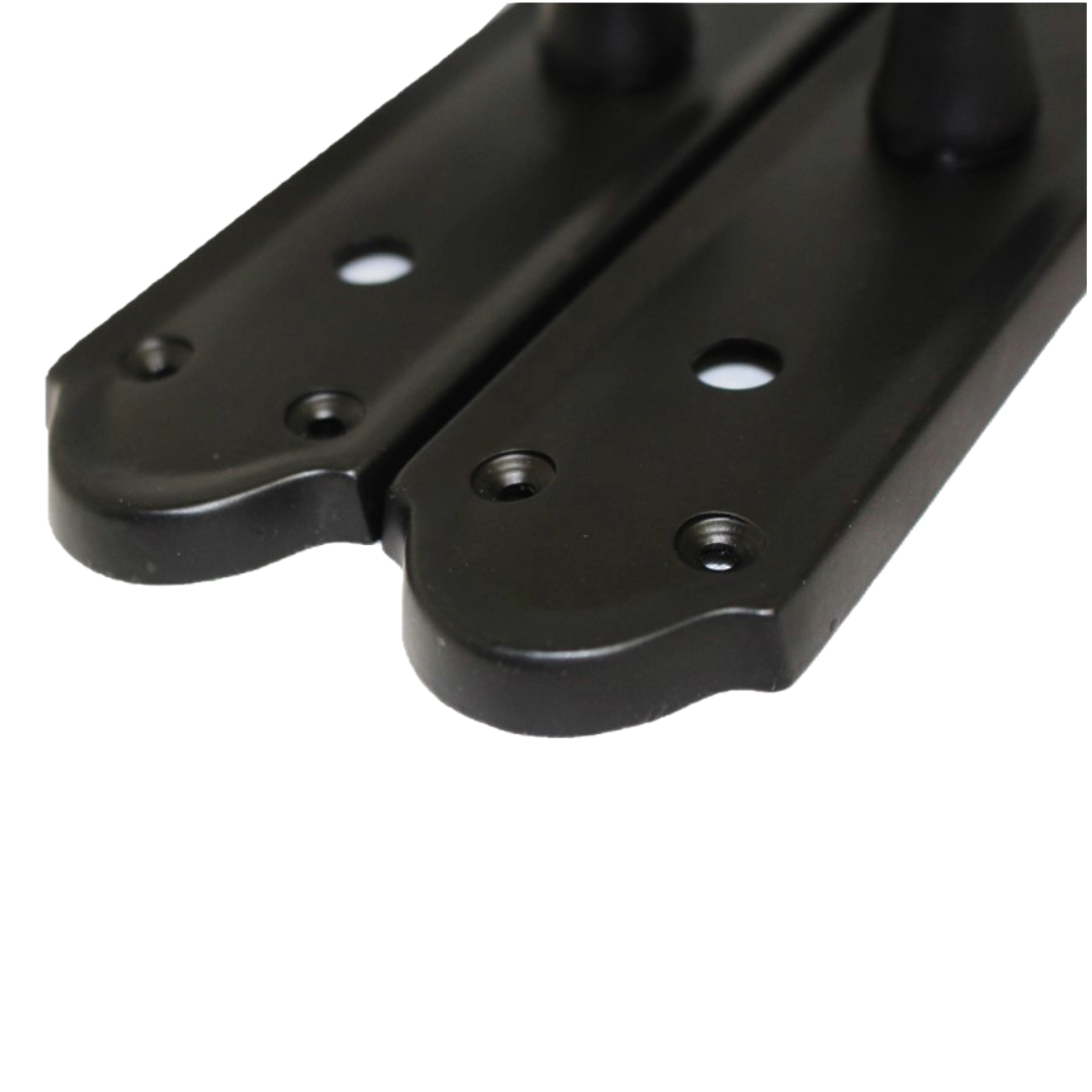 Poignées de porte Ashford pour salle de bain, lot de 1, 4 ou 6 paires, noir mat
