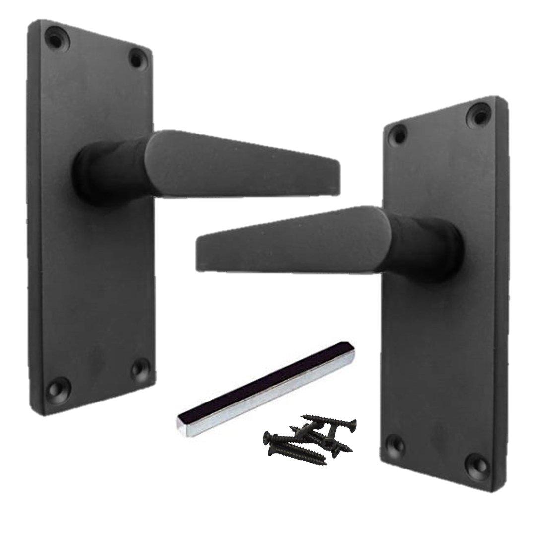 Poignées de porte droites MULTIPACK - Noir mat 1/4/6 paires