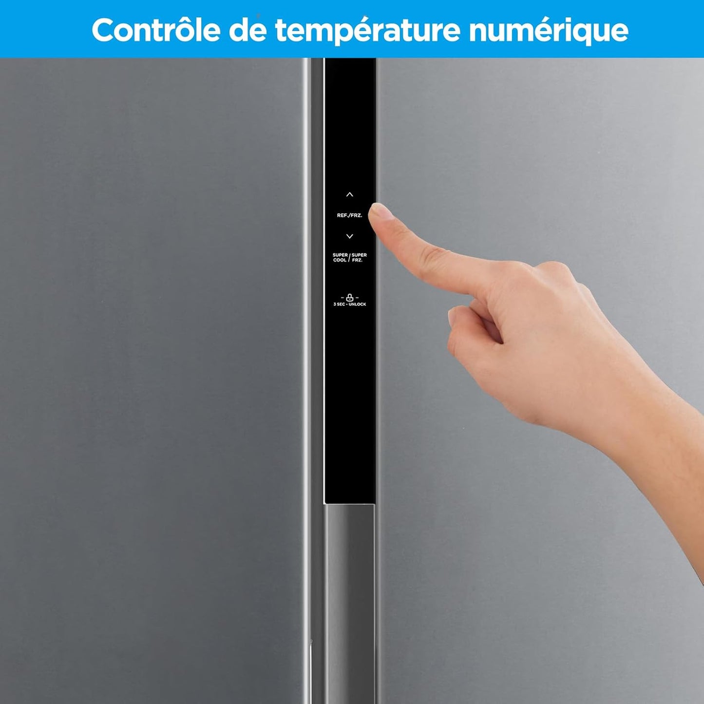 Comfee' RCS609IX2 frigo américain 460L, no frost, inverter, inox, double zone