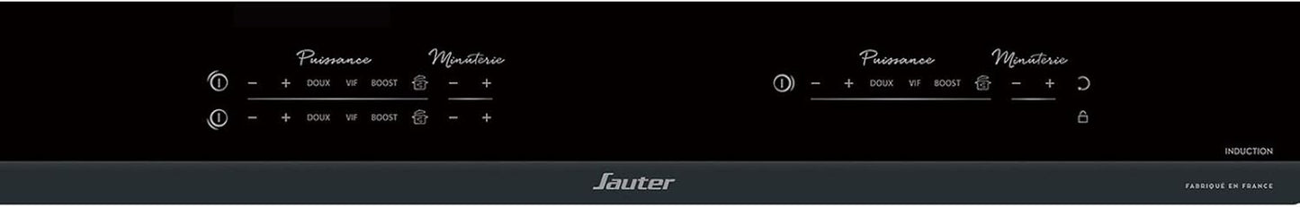Sauter SPI9544B plaque induction encastrable 3 foyers 7400W 28cm noir