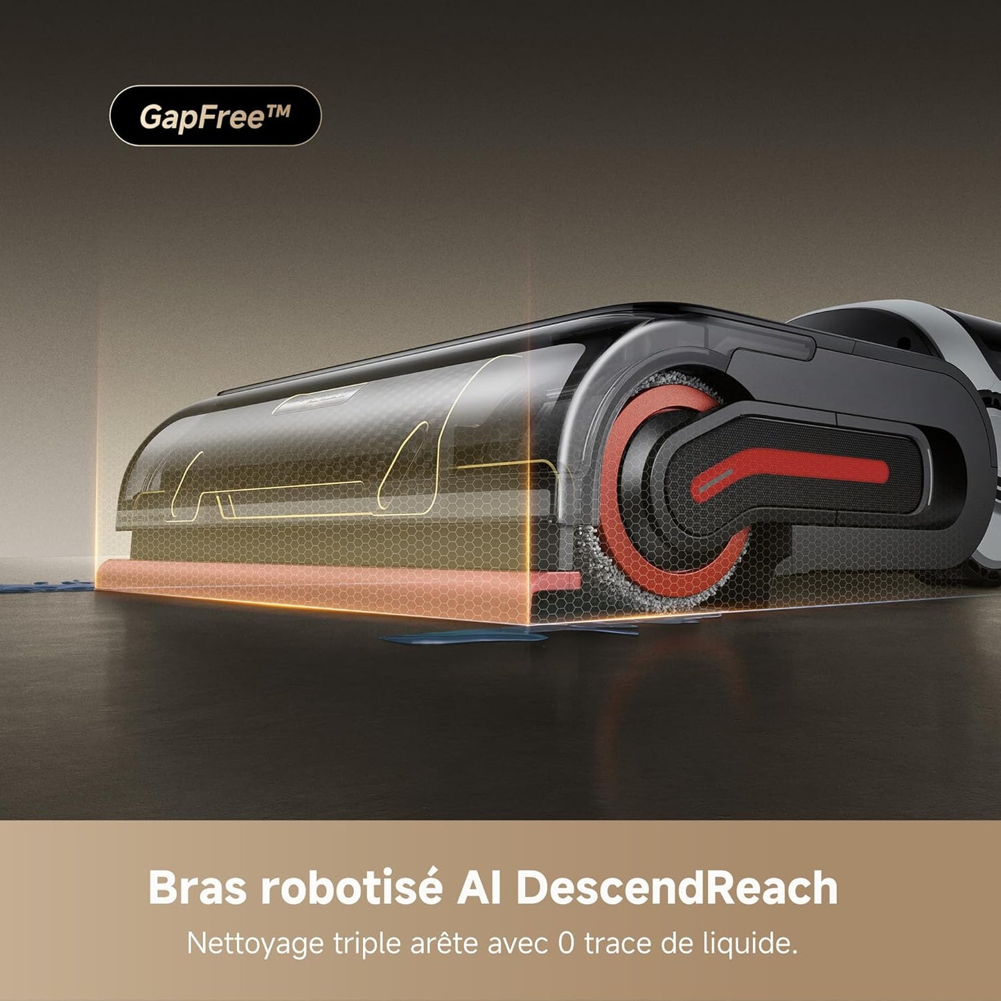Dreame H15 Pro Heat aspirateur laveur, 85°C sol, IA bras, 22kPa, app, brosse 100°C