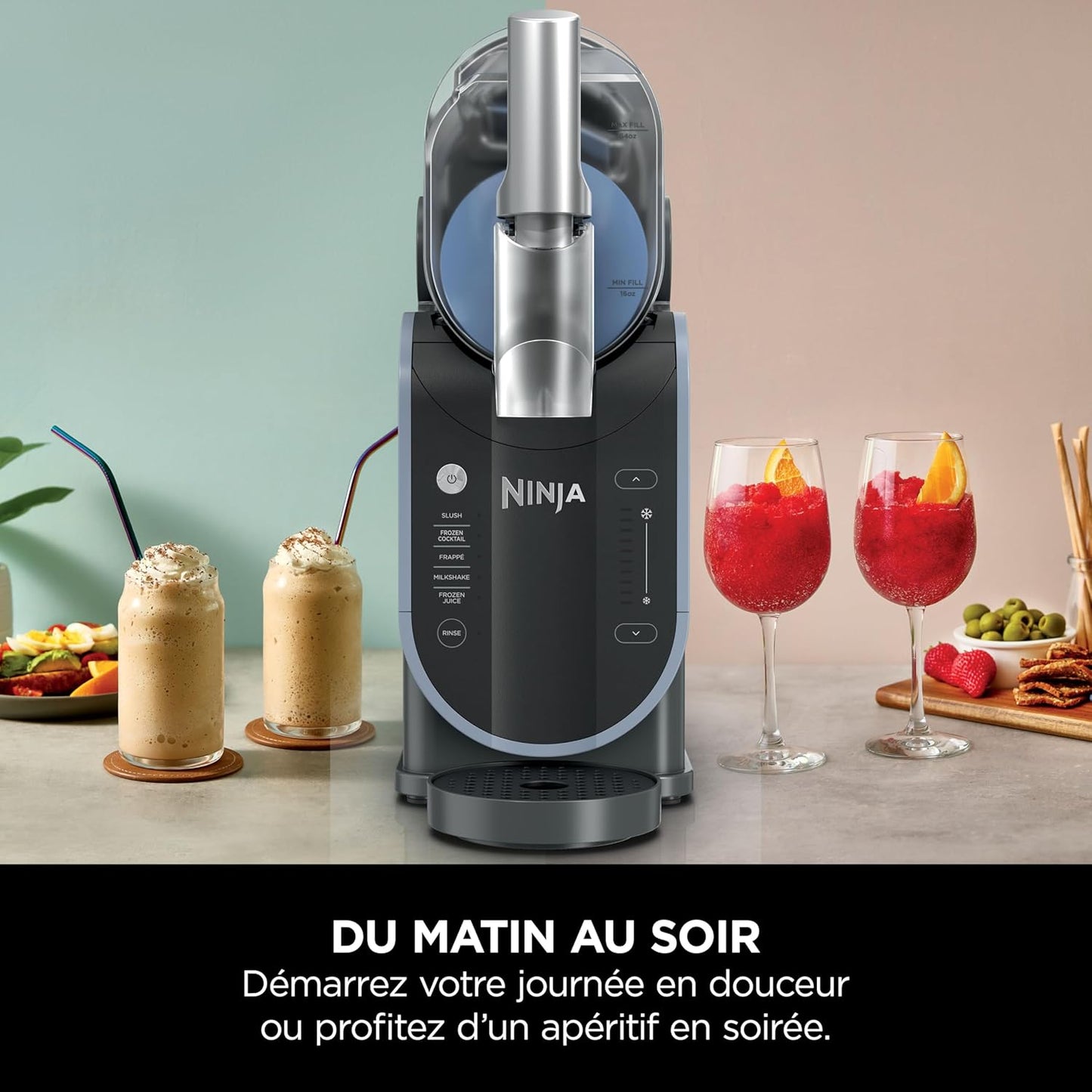 Ninja SLUSHi machine boissons glacées 1.9L, milkshake, TikTok, sans glace