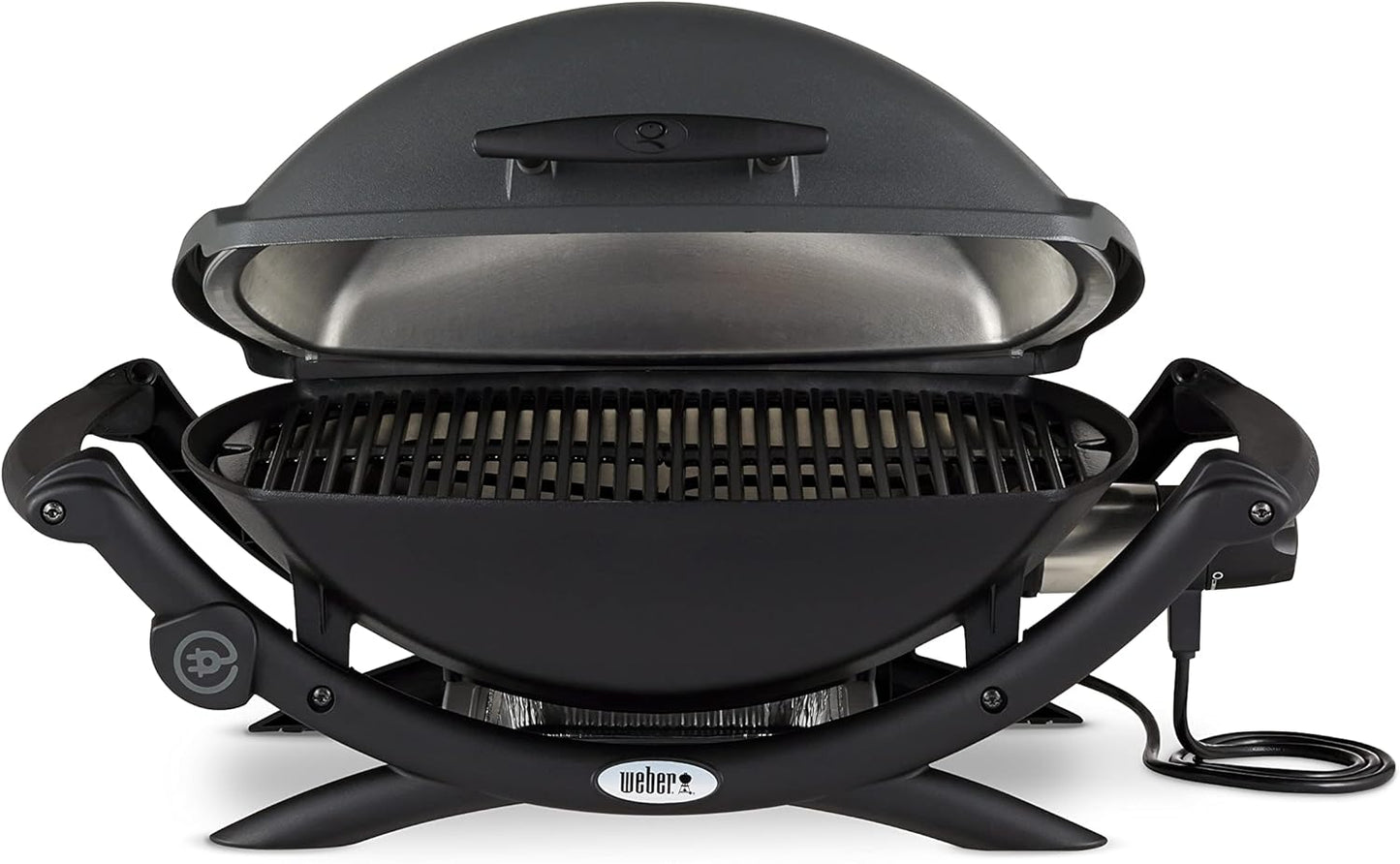 Weber Q2400 barbecue électrique gris foncé, support, 54x39cm, fonte