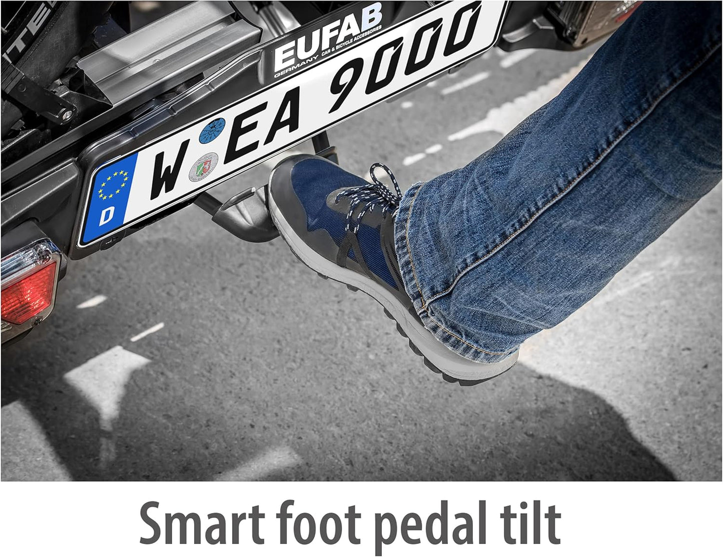 EUFAB porte-vélos Premium 11522 pour 3 vélos, attelage, pliable