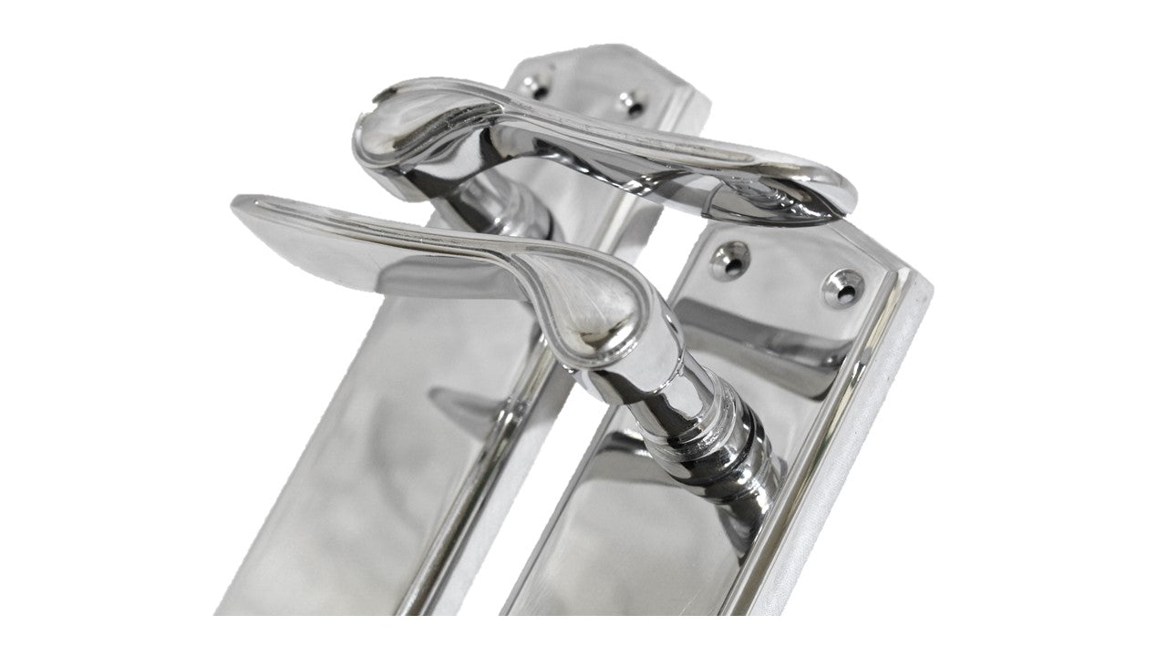 Poignées de porte à levier Stellar Scroll - Chrome 170 x 50 mm