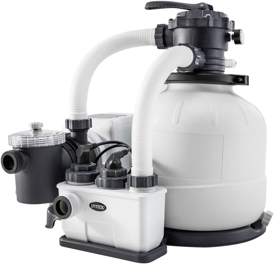 Intex combo filtre sable 6m³/h + stérilisateur sel QX2100