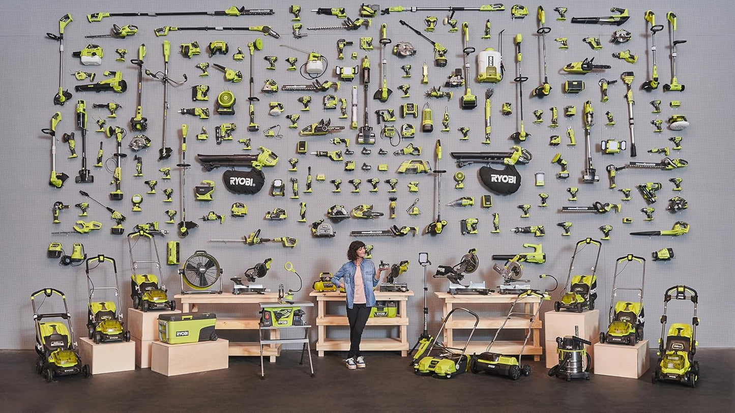 Ryobi scie circulaire 18V brushless, 2 lames 184mm, rail, batterie/chargeur inclus