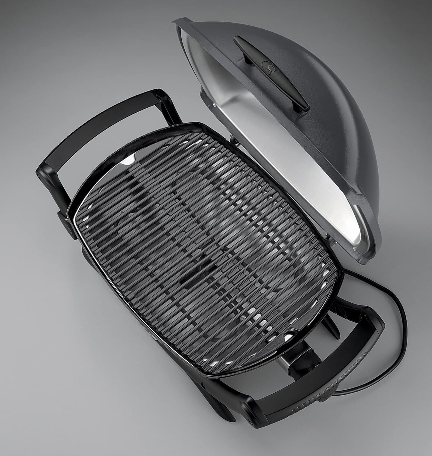 Weber Q2400 barbecue électrique gris foncé, support, 54x39cm, fonte