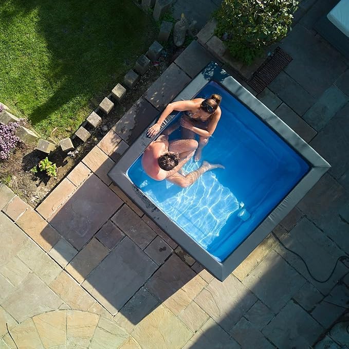 NETSPA Spa Celestia carré semi-rigide 6 places, mousse, 1100L, Ø180xH70cm