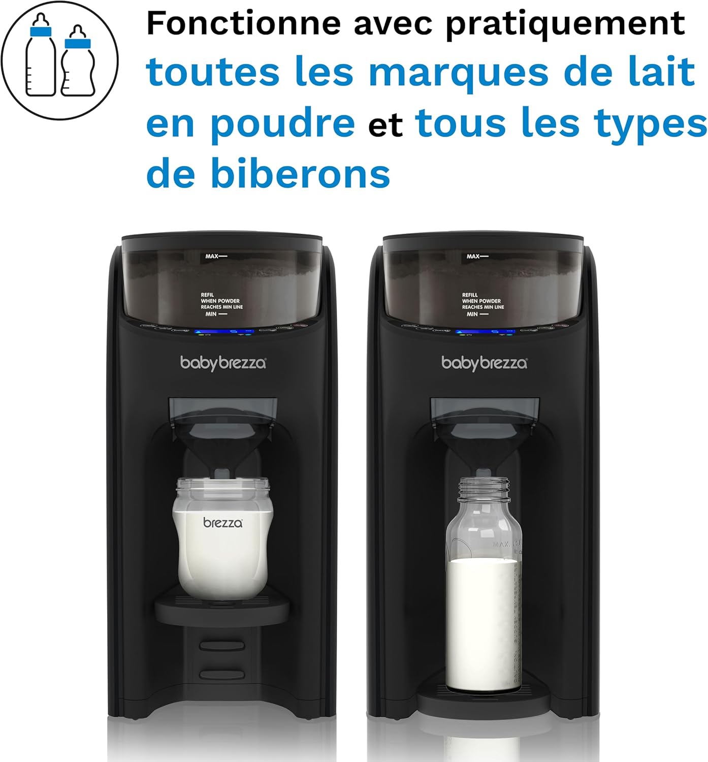 Baby Brezza Formula Pro Advanced préparateur de biberons auto, noir