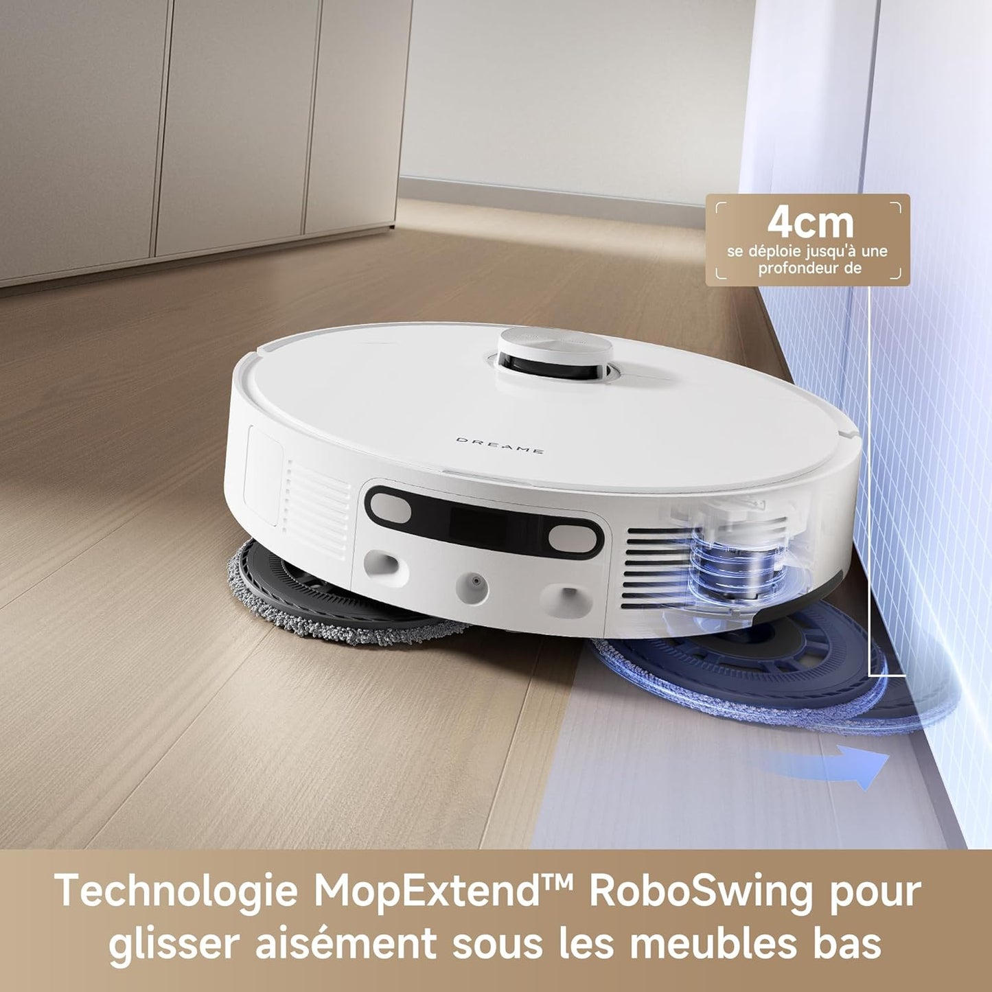 DREAME L10s Ultra Gen2 robot laveur aspirateur, 10000Pa, base auto, MopExtend