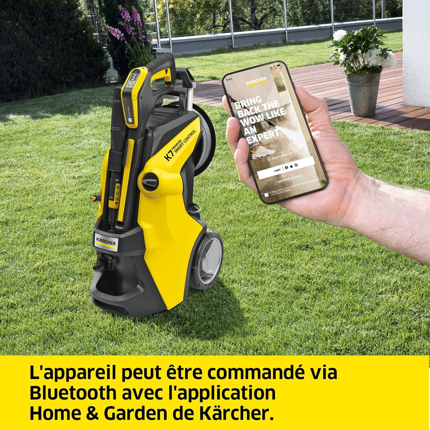 Kärcher K 7 Smart Control Flex nettoyeur HP 180 bars, 600L/h, pistolet + rotabuse