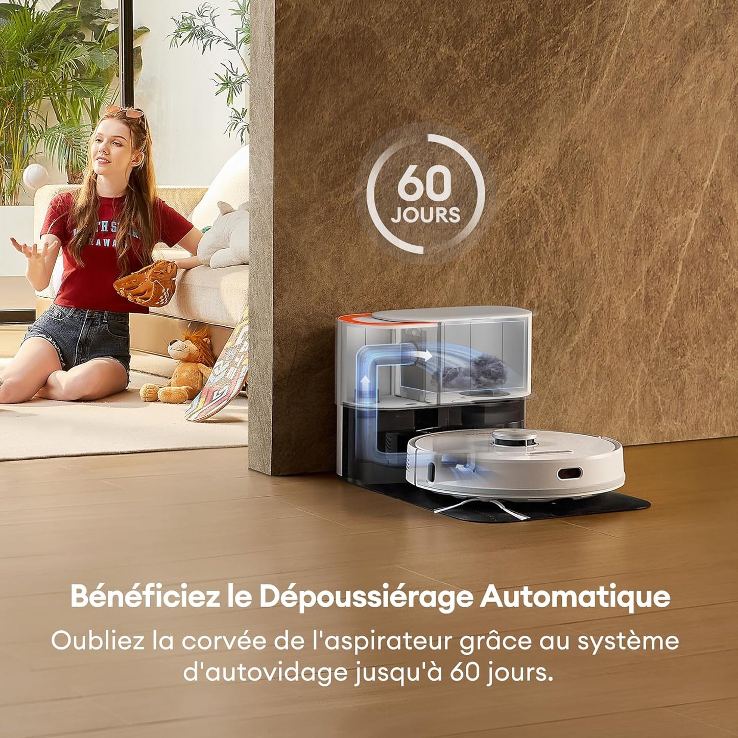 Ultenic T10 Pro robot aspirateur laveur, 4000Pa, lidar, auto-vidage, Alexa