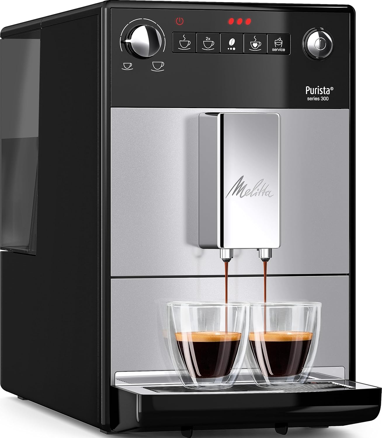 Melitta Purista F230-101 machine à café à grains 1L, silencieuse, expresso