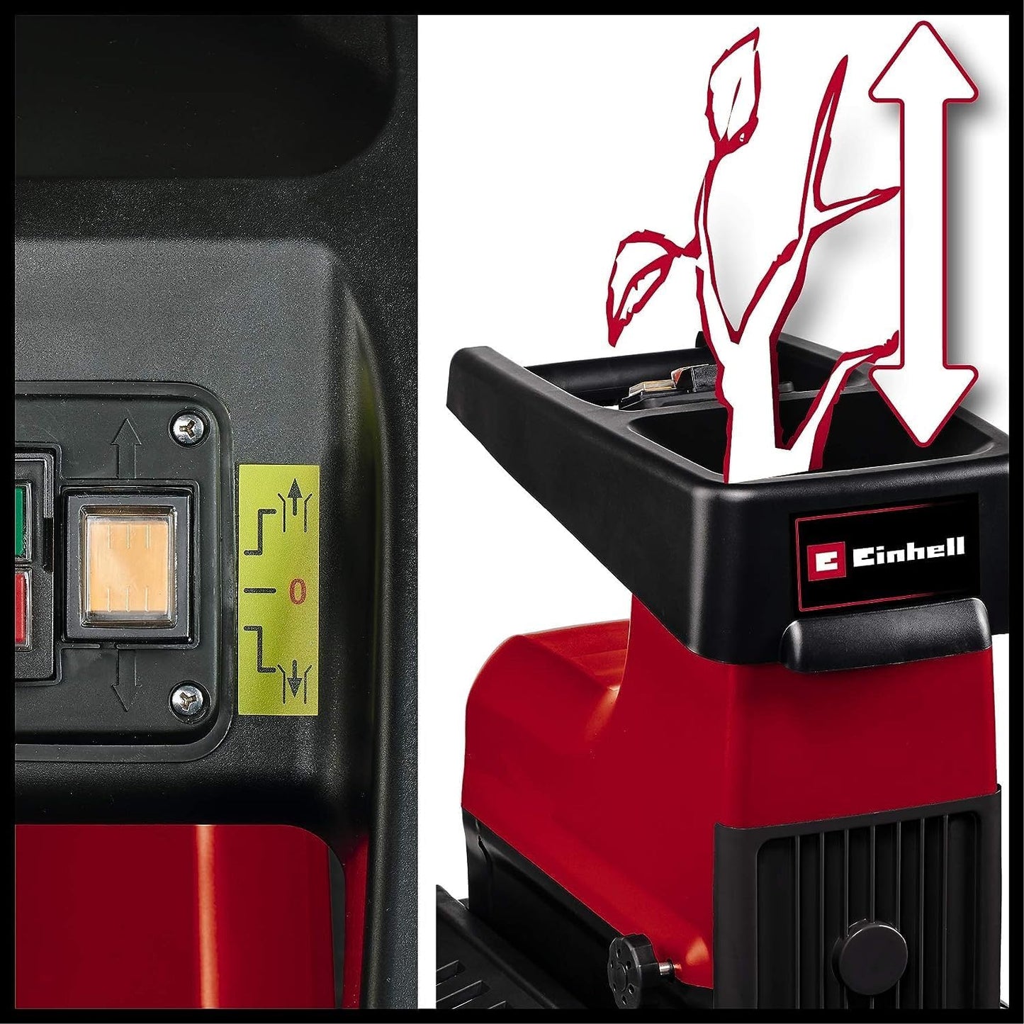 Einhell broyeur végétaux silencieux GC-RS 60 CB, 2800W, bac 60L
