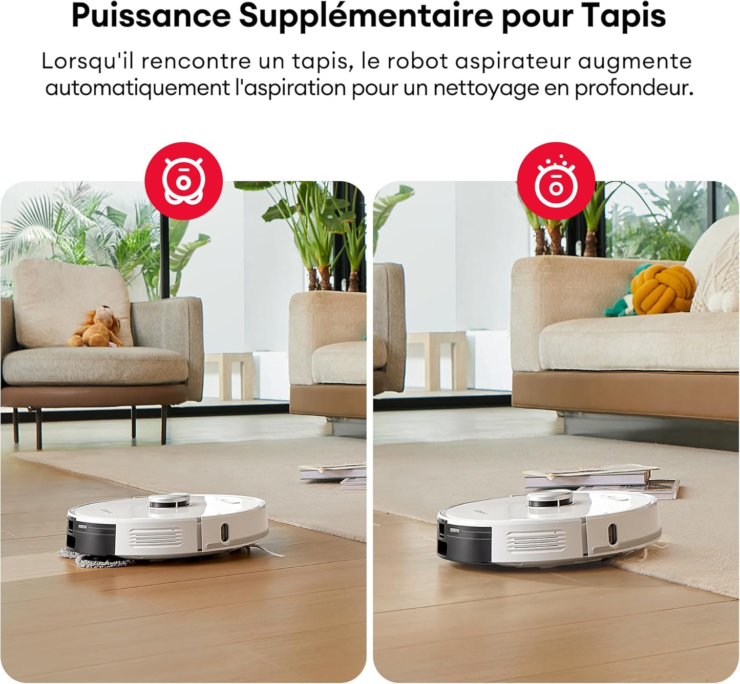 Ultenic T10 Pro robot aspirateur laveur, 4000Pa, lidar, auto-vidage, Alexa