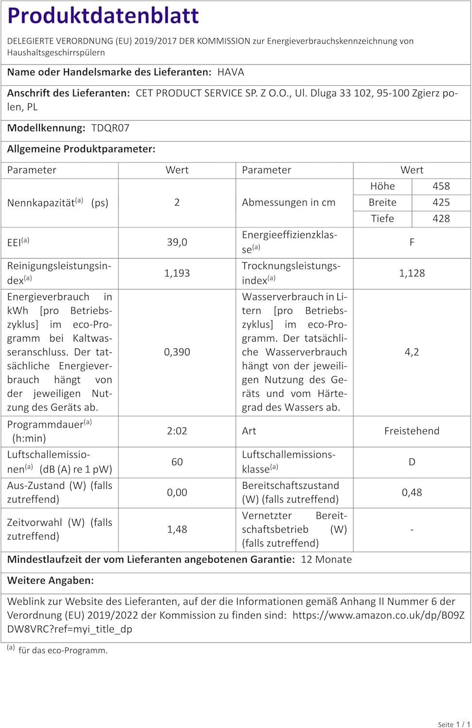 HAVA mini lave-vaisselle 2024, 8 programmes, réservoir 5L, sécurité enfant
