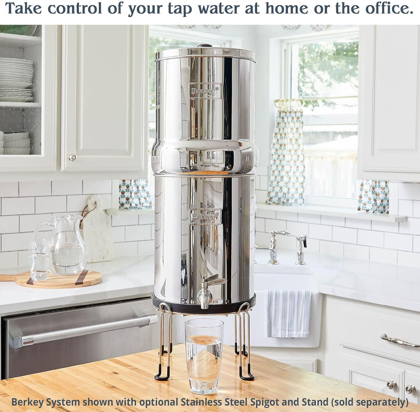 Big Berkey système filtre eau 8L inox gravité + 2 filtres BB9-2