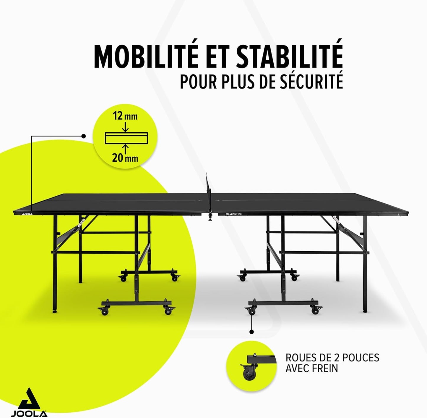 JOOLA table ping-pong Inside 274x152.5x76cm, pliable, filet inclus