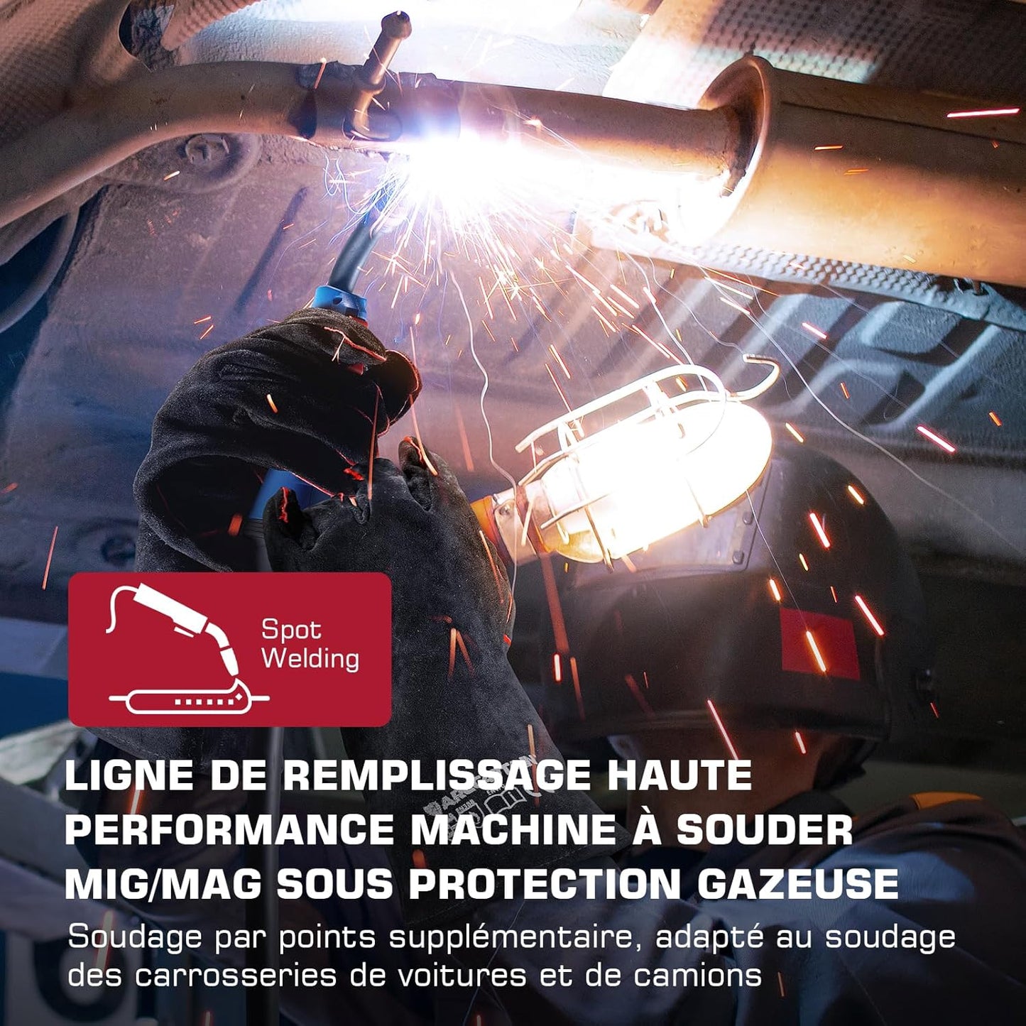 ARCCAPTAIN poste soudure MIG MAG 6-en-1, 200A, TIG, sans gaz, multi-process