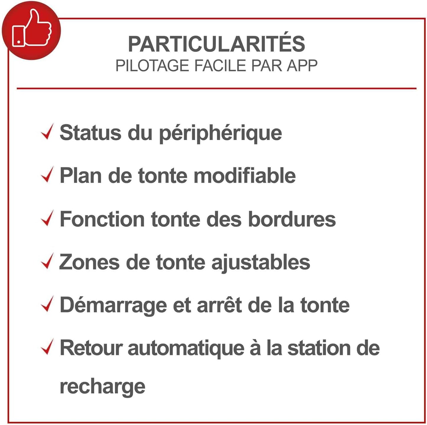 Practixx robot tondeuse PX-RRM-600Wi, WiFi/BT, 600m², pluie, pente 35%, base incluse