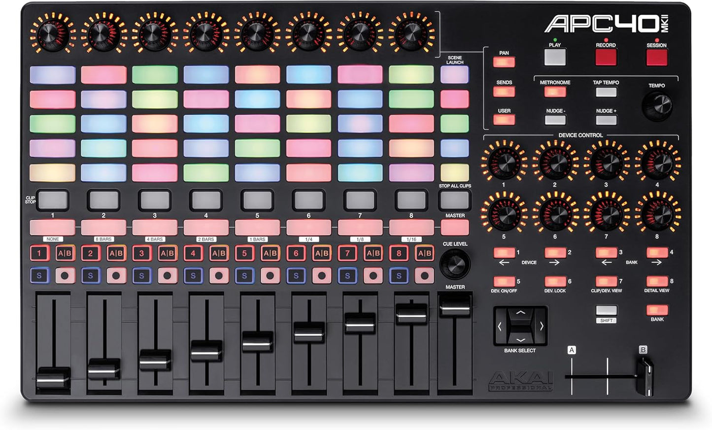Akai APC40 MKII contrôleur MIDI USB Ableton Live, 5x8 pads, faders, logiciels