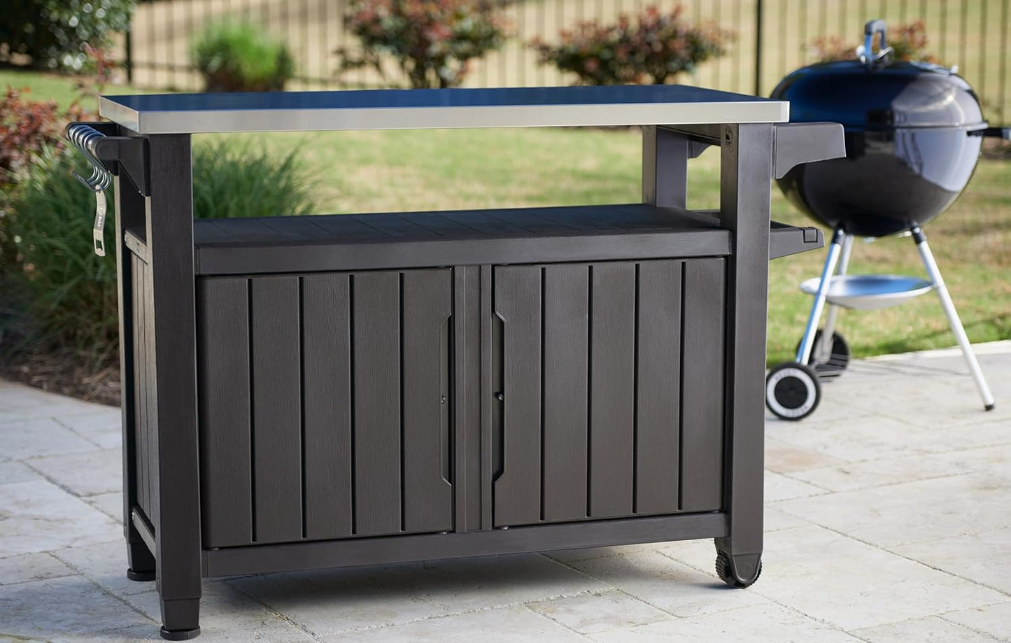 KETER desserte barbecue Unity XL 207L + Mini Unity gris 105L