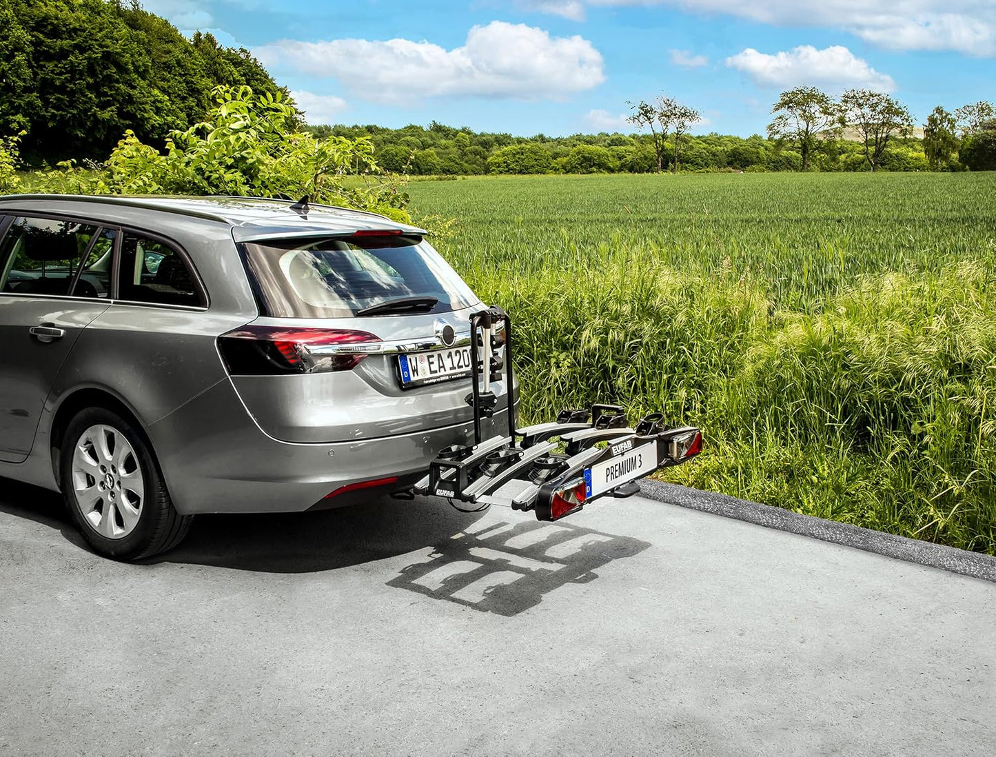EUFAB porte-vélos Premium 11522 pour 3 vélos, attelage, pliable