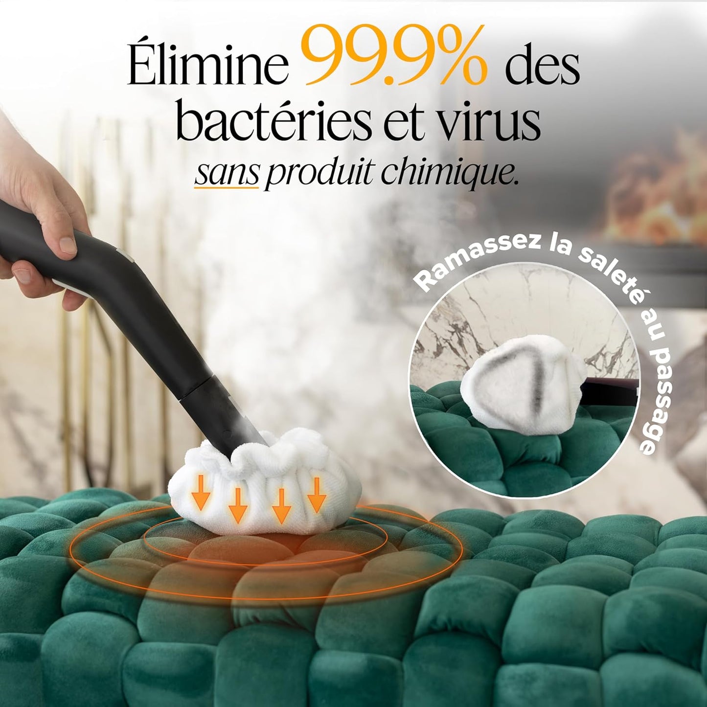 Dupray Neat nettoyeur vapeur, 18 accessoires, sols, voiture, joints + sac