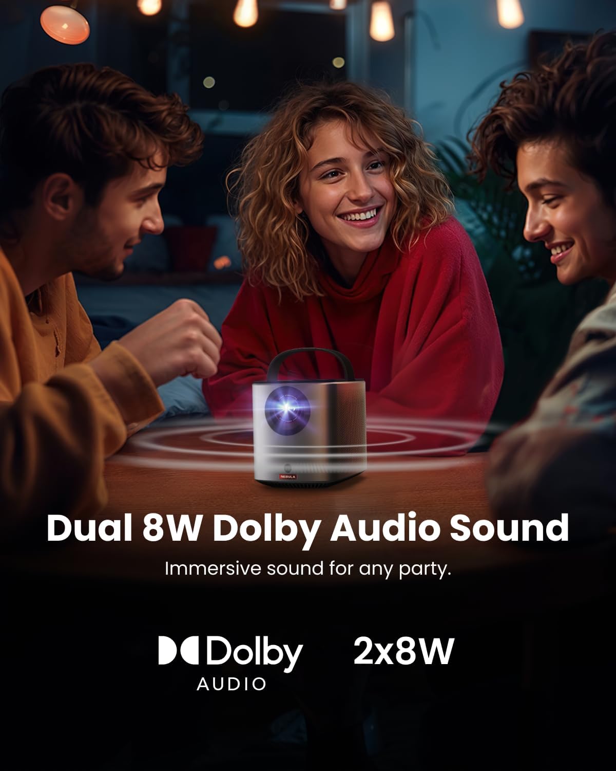 Nebula Mars 3 Air vidéoprojecteur portable 1080p, 400 lumens, Dolby, Google TV