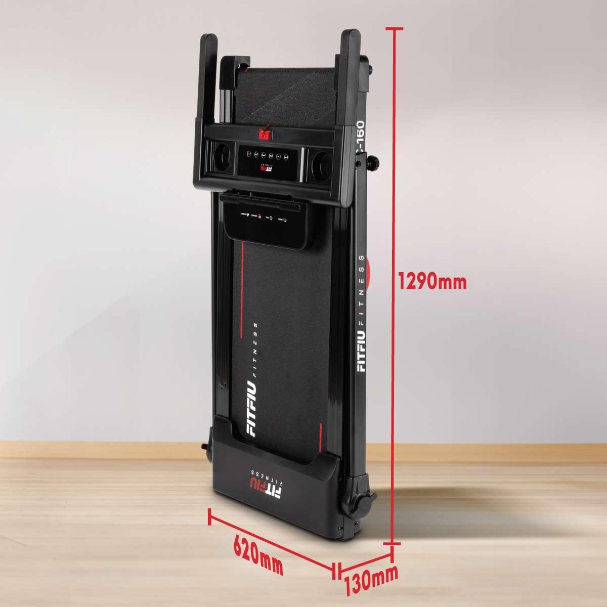 FITFIU MC-160 tapis de course/marche 2-en-1, Bluetooth, app, compact