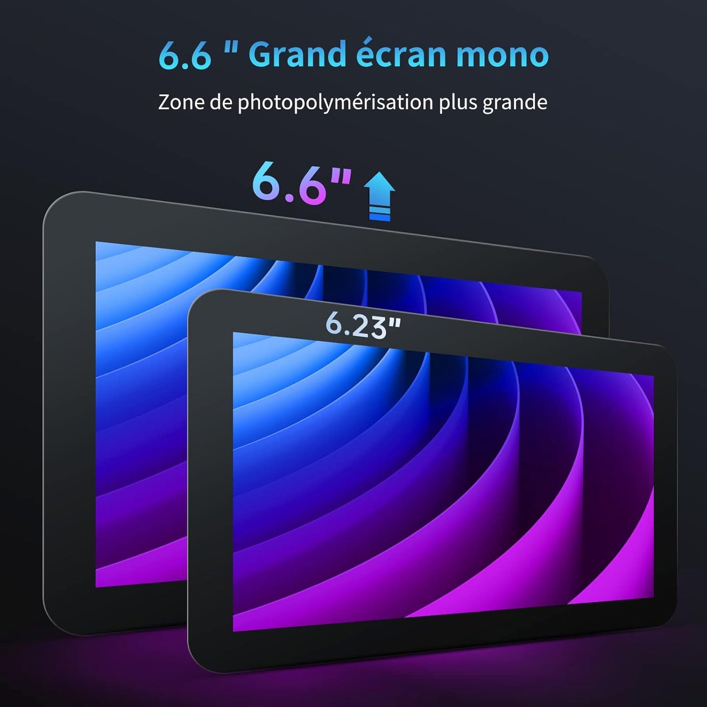 ANYCUBIC Photon Mono 2 imprimante 3D résine 4K, débutants, 143×89×165mm