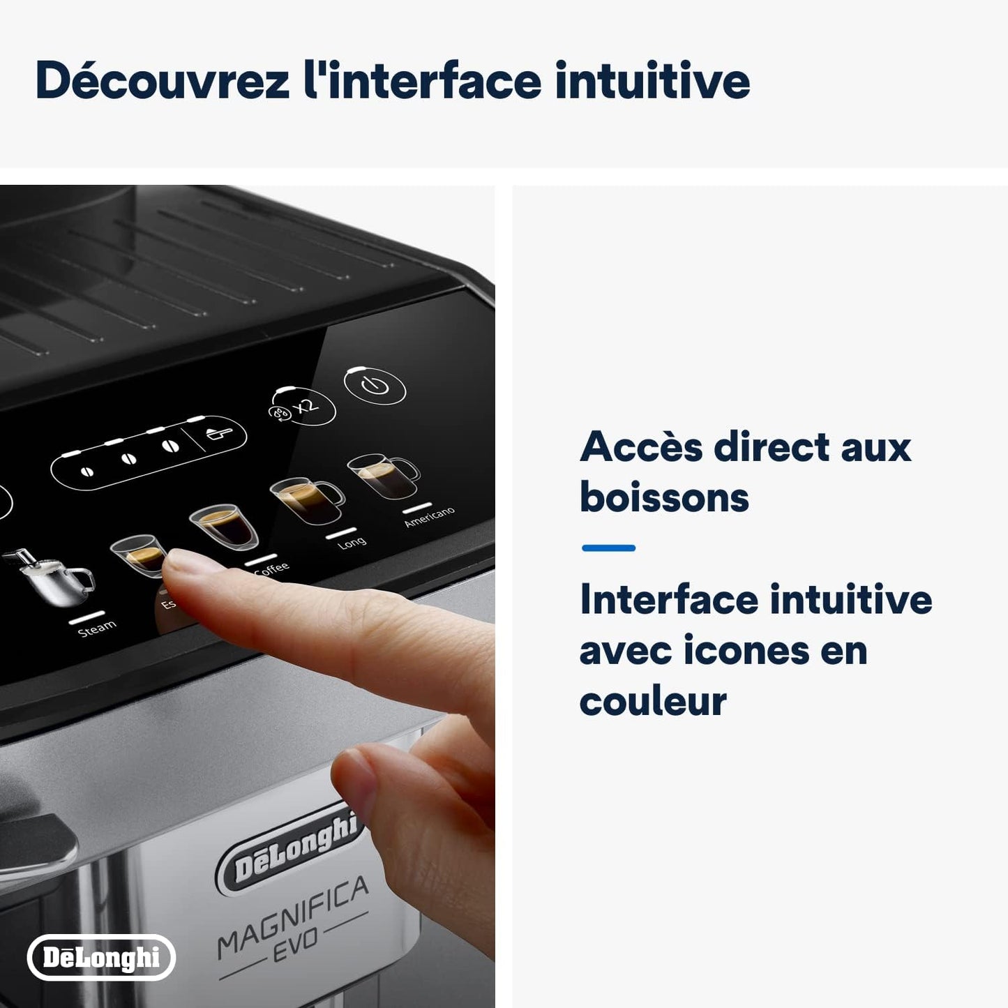 De'Longhi Magnifica Evo ECAM292.33.SB, expresso/cappuccino, argent