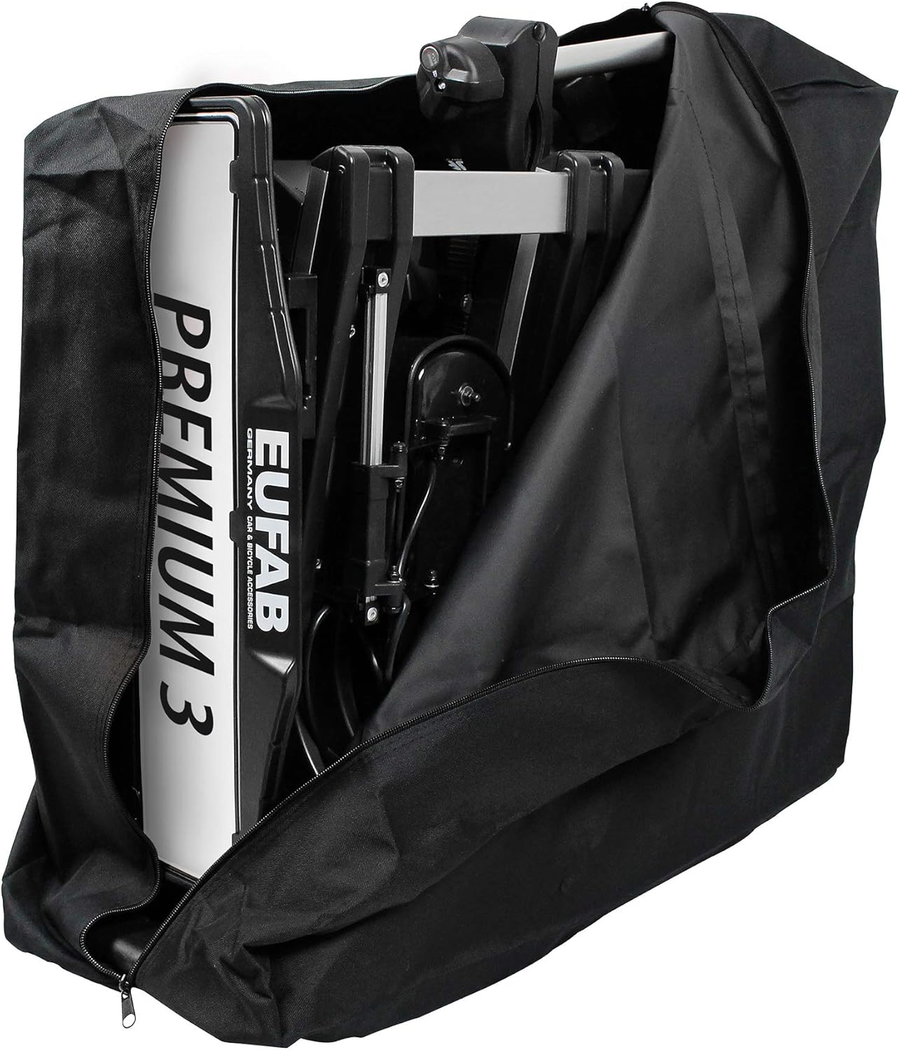 EUFAB porte-vélos Premium 11522 pour 3 vélos, attelage, pliable
