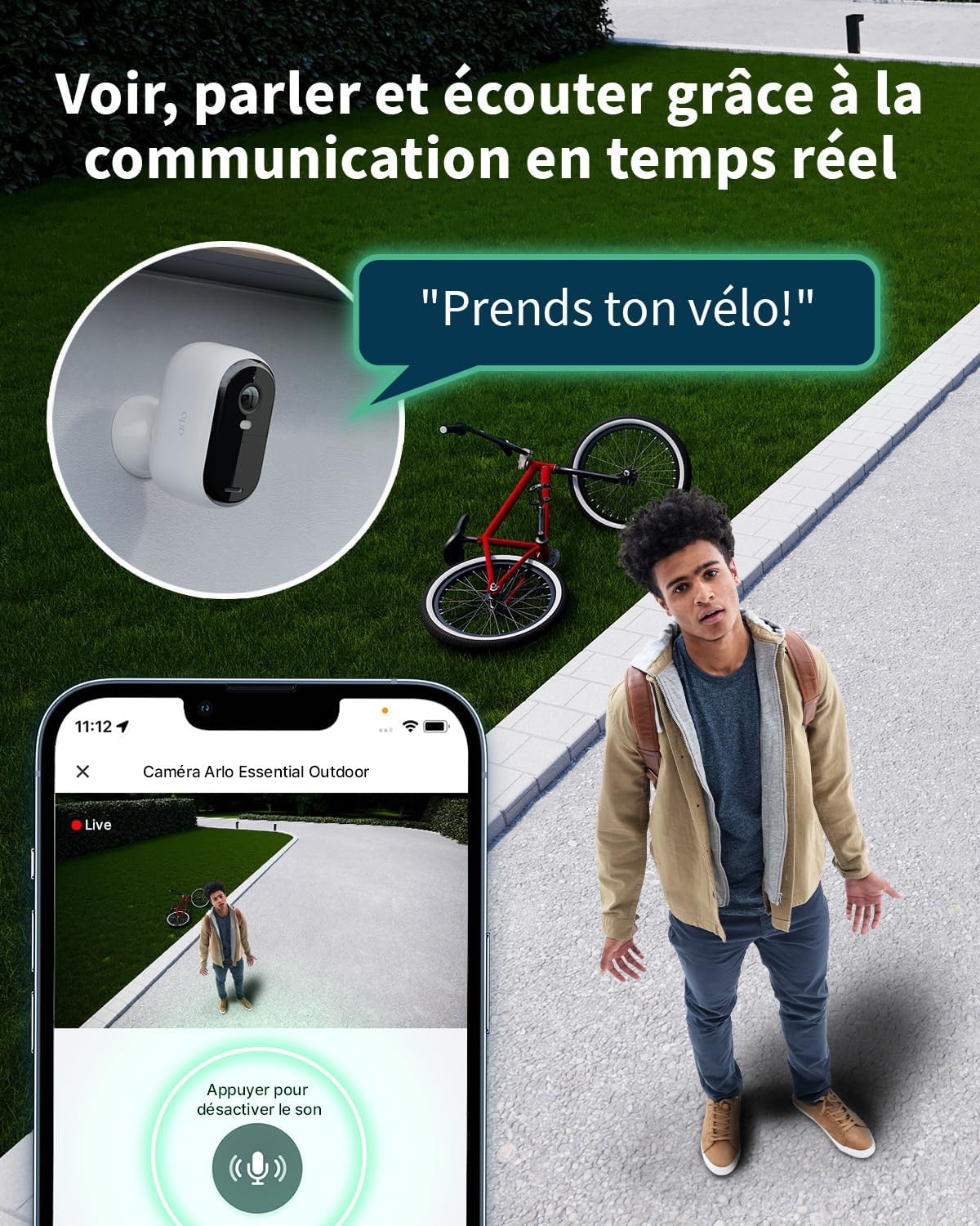 Arlo Essential 2 2K XL, 2 caméras extérieures sans fil, vision couleur, 24 mois