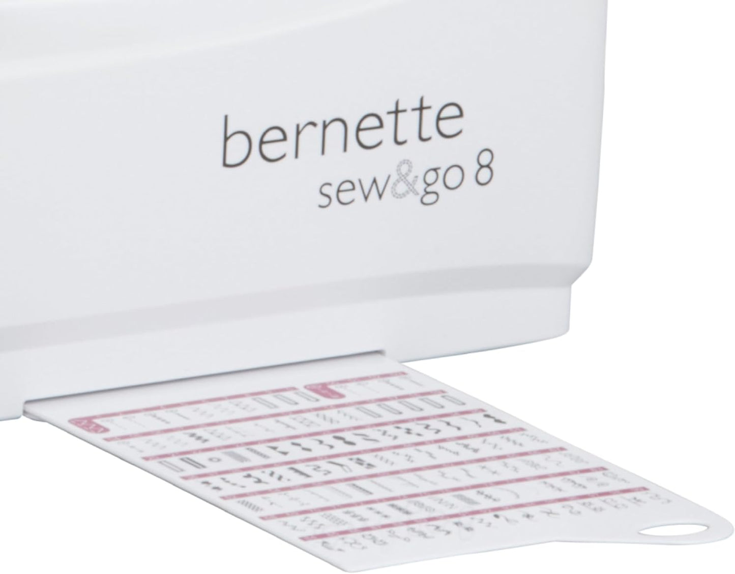 Bernette Sew&Go8 machine à coudre ordi, 197 programmes, bras libre, blanc