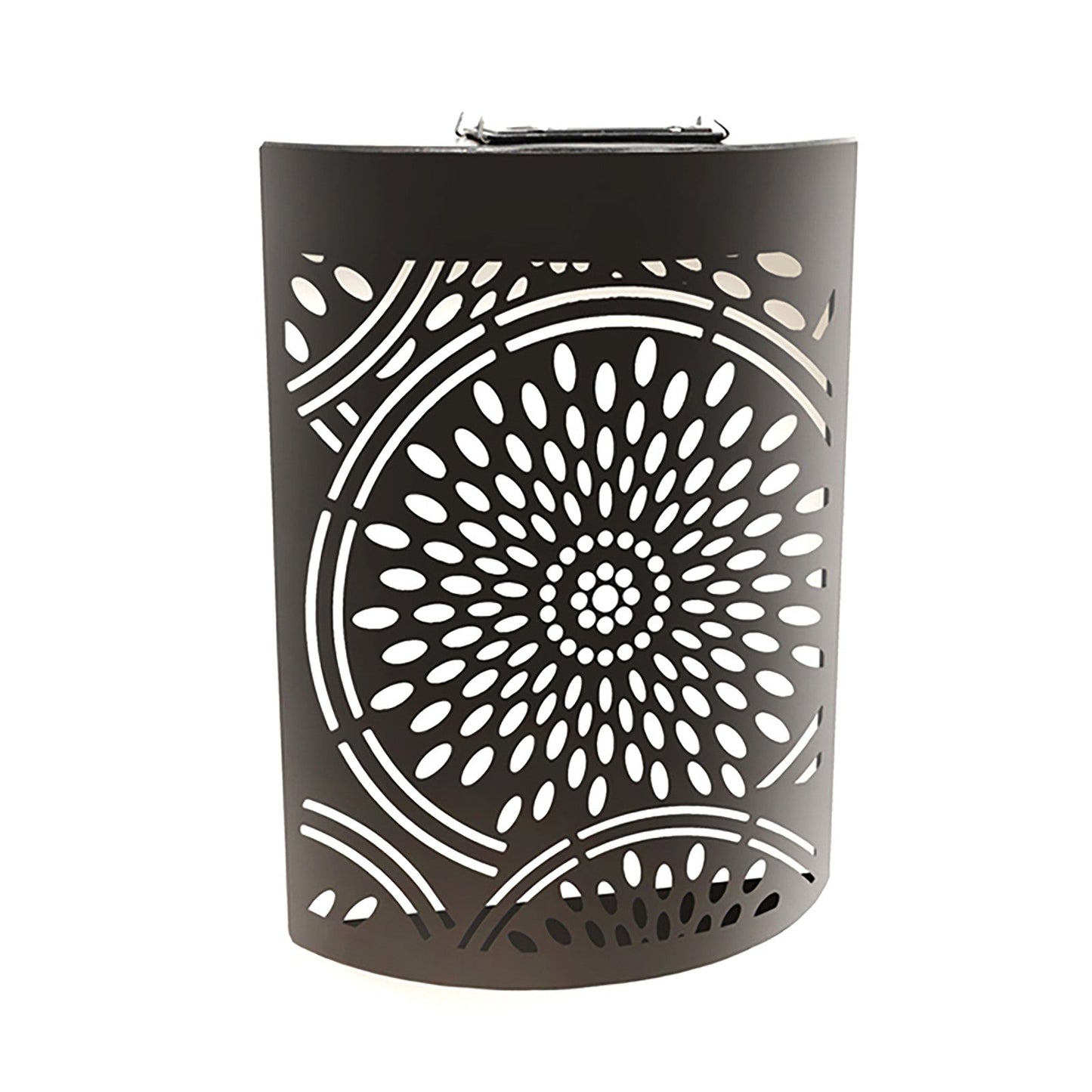 Applique murale solaire marocaine incurvée à LED en métal pour jardin