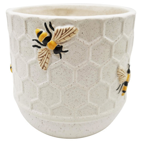 Pot de fleurs en céramique en forme d'abeille - Décoration de jardin