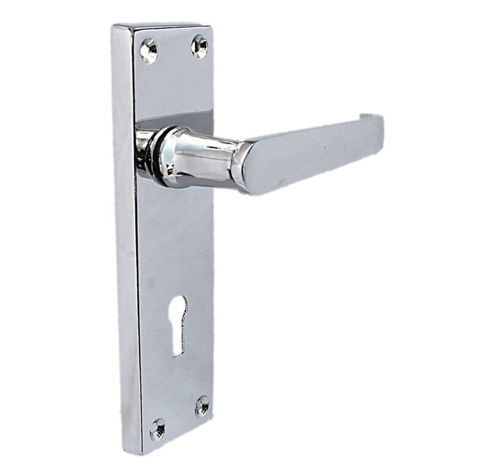 Poignées de porte à levier droit - Chrome 150 x 40 mm