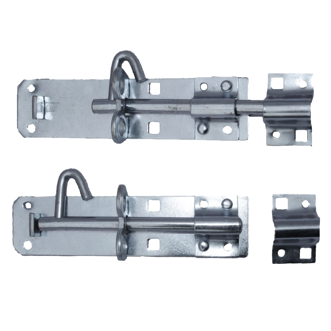 Kit de fixation pour portail latéral de jardin, 3 charnières en T, loquet Suffolk, jeu de boulons Brenton, zinc